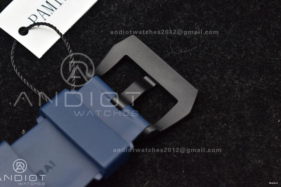 Blue Blue SBF Dial P900 Rubber Best on Carbotech W Strap 1:1 Edition PAM1232 0406